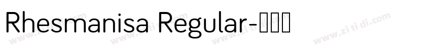 Rhesmanisa Regular字体转换